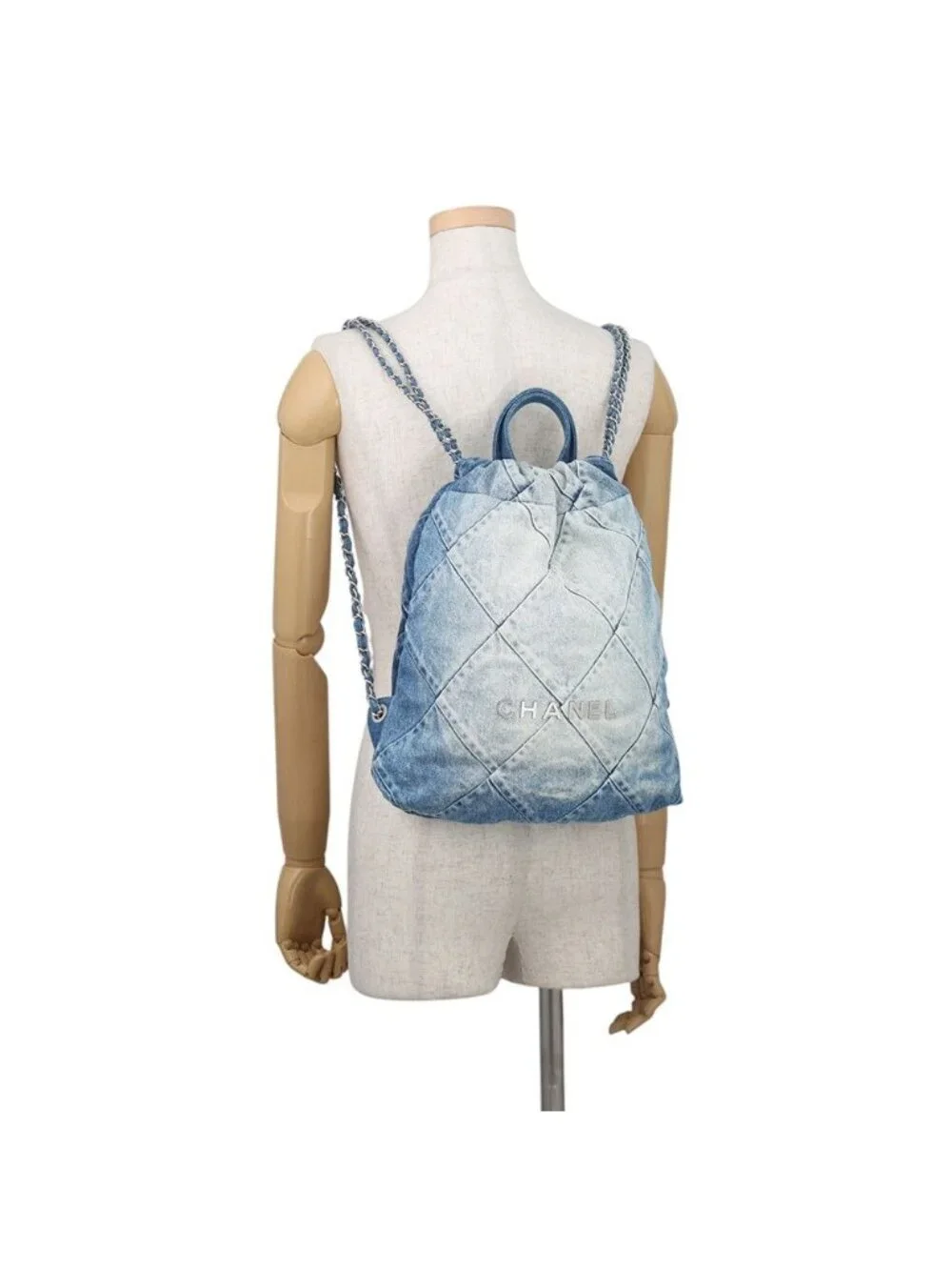 Chanel Backpack 22 Small Denim